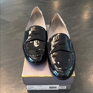 Louise et Cie Black Patent Penny Loafers